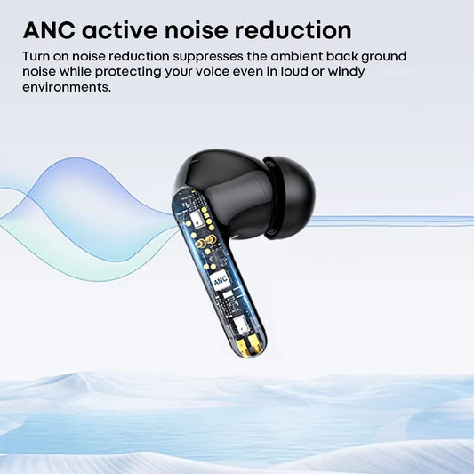 2025 Professional Wireless In-Ear ANC&ENC Earbud Auriculares Bluetooth Digital Display Waterproof Headphone Noise Cancelling TWS