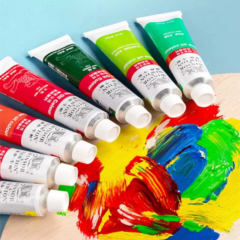 Winsor & Newton 45Ml Oil Painting Pigment Tube Acrylic Paint Artist Drawing Graffiti Gouache Fabric Glass Oil Water Color Paint