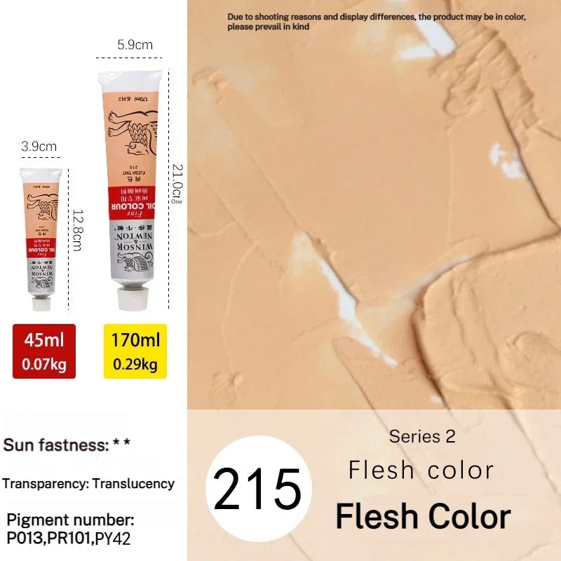 Winsor & Newton 45Ml Oil Painting Pigment Tube Acrylic Paint Artist Drawing Graffiti Gouache Fabric Glass Oil Water Color Paint