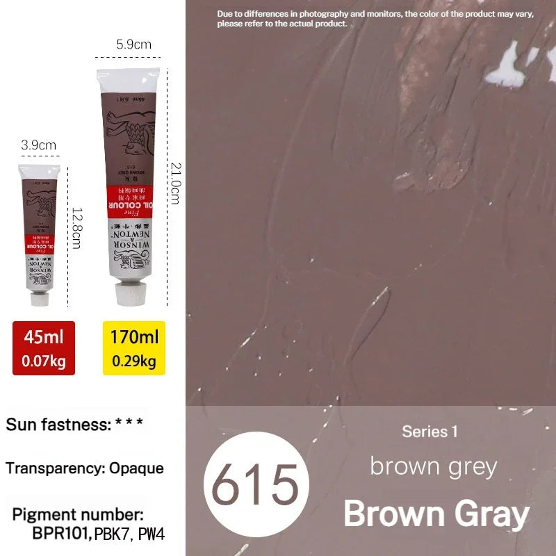 Winsor & Newton 45Ml Oil Painting Pigment Tube Acrylic Paint Artist Drawing Graffiti Gouache Fabric Glass Oil Water Color Paint
