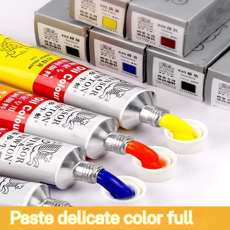 Winsor & Newton 45Ml Oil Painting Pigment Tube Acrylic Paint Artist Drawing Graffiti Gouache Fabric Glass Oil Water Color Paint