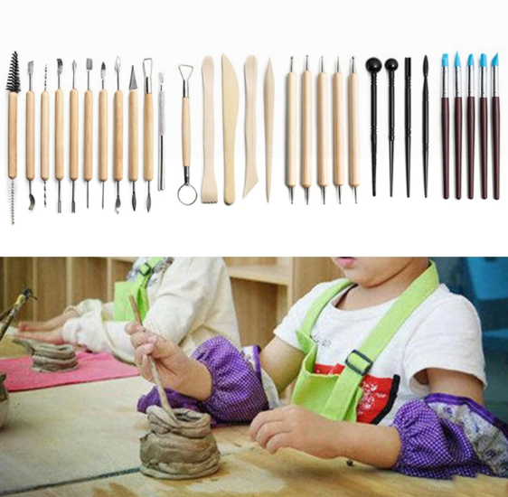 30Pcs Clay Sculpting Carving Pottery Tool Set