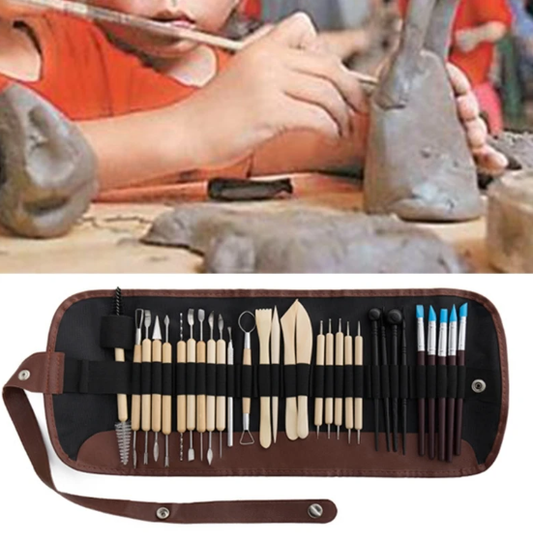 30Pcs Clay Sculpting Carving Pottery Tool Set