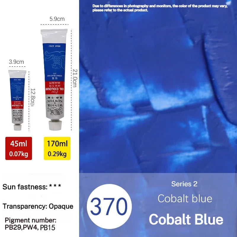 Winsor & Newton 45Ml Oil Painting Pigment Tube Acrylic Paint Artist Drawing Graffiti Gouache Fabric Glass Oil Water Color Paint