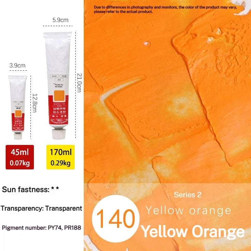 Winsor & Newton 45Ml Oil Painting Pigment Tube Acrylic Paint Artist Drawing Graffiti Gouache Fabric Glass Oil Water Color Paint