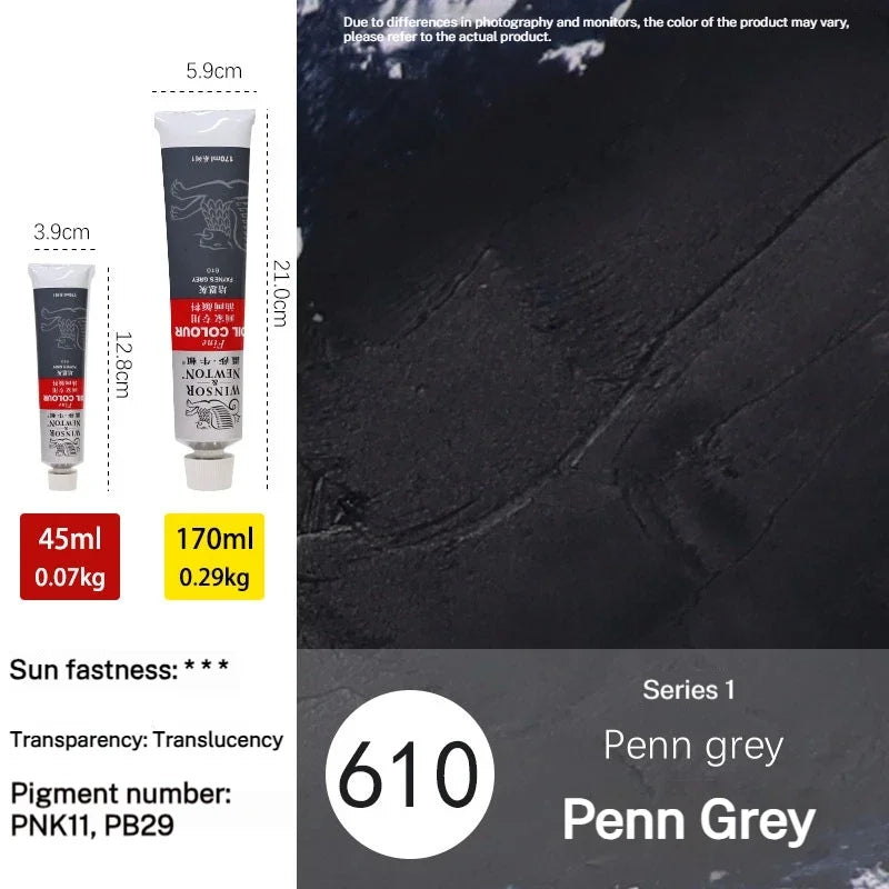 Winsor & Newton 45Ml Oil Painting Pigment Tube Acrylic Paint Artist Drawing Graffiti Gouache Fabric Glass Oil Water Color Paint