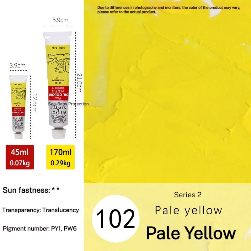 Winsor & Newton 45Ml Oil Painting Pigment Tube Acrylic Paint Artist Drawing Graffiti Gouache Fabric Glass Oil Water Color Paint